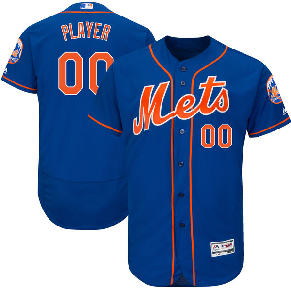 Men's New York Mets Flex Base Custom Jersey MLBC0111 - Click Image to Close